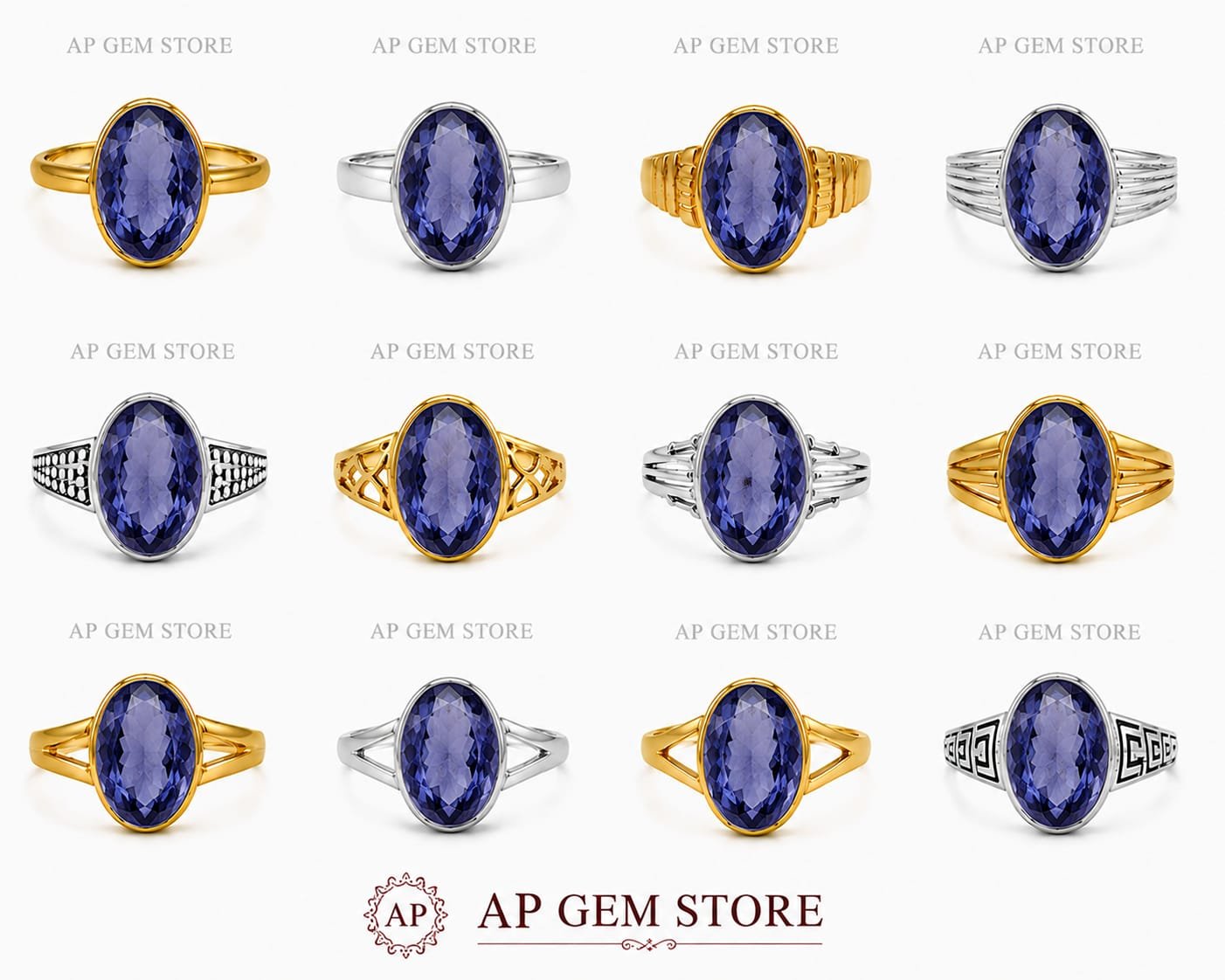 Iolite Rings
